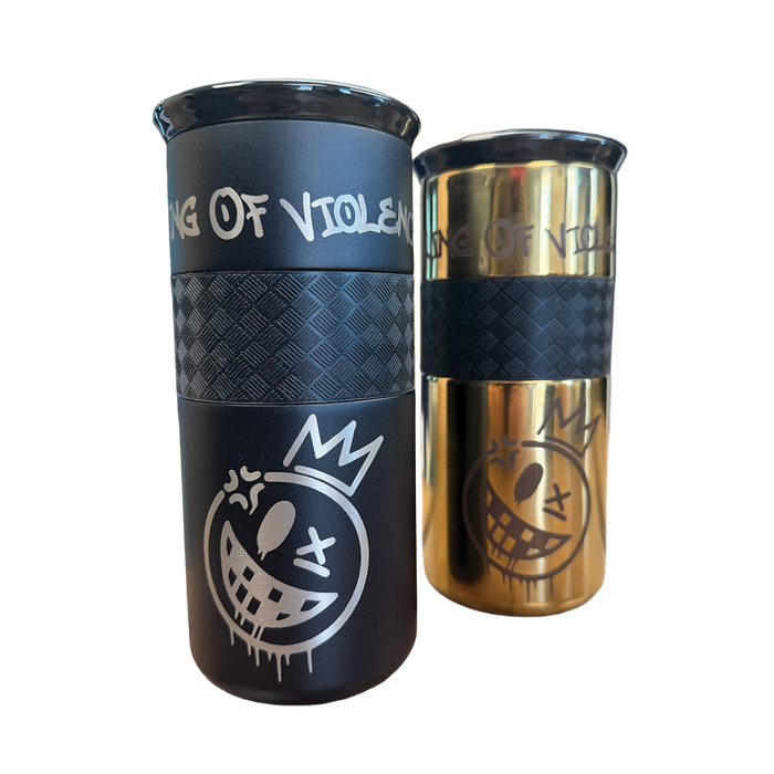 Drip King 16oz Tumbler in Black and Limited Edition Gold