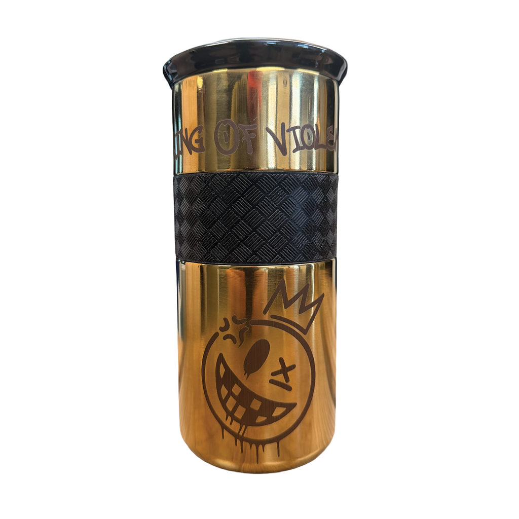Drip King 16oz Tumbler in Black and Limited Edition Gold