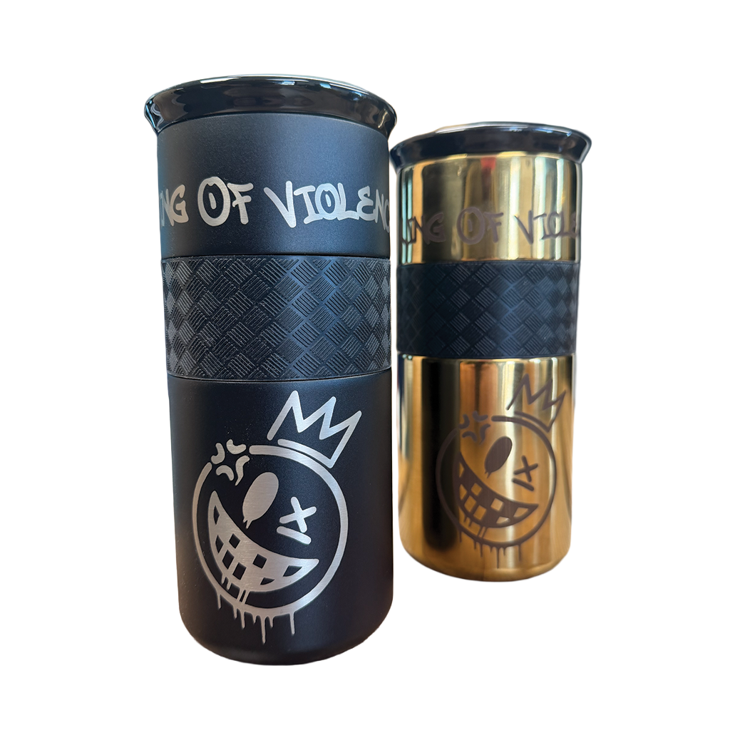Drip King 16oz Tumbler in Black and Limited Edition Gold