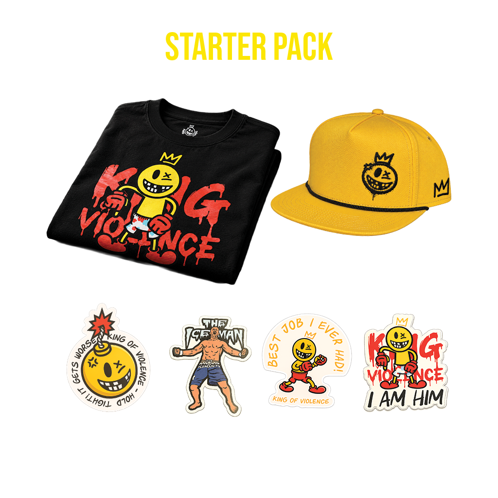 Starter Pack - 1 Hat + 1 Shirt + 4 Stickers