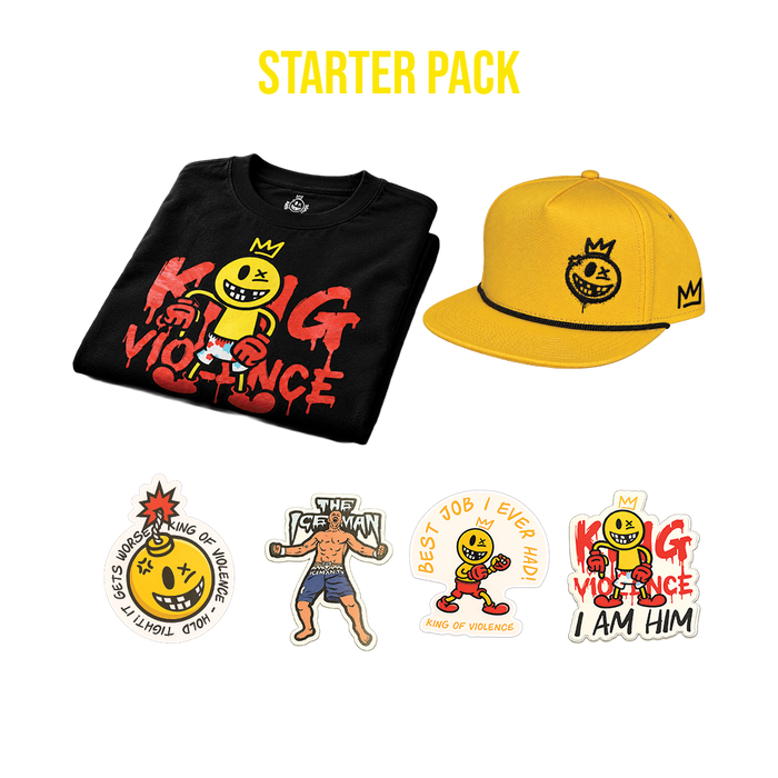 Starter Pack - 1 Hat + 1 Shirt + 4 Stickers